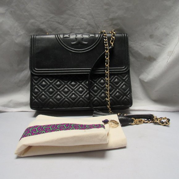 Tory Burch Handbags - Tory Burch Fleming Convertible Shoulder Bag black